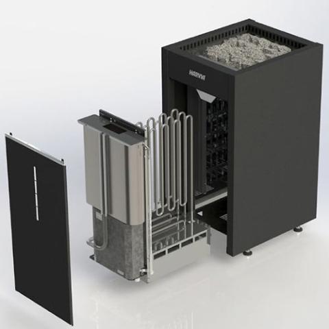 Harvia Virta Combi 10.5kW Sauna Heater – Black (240V)