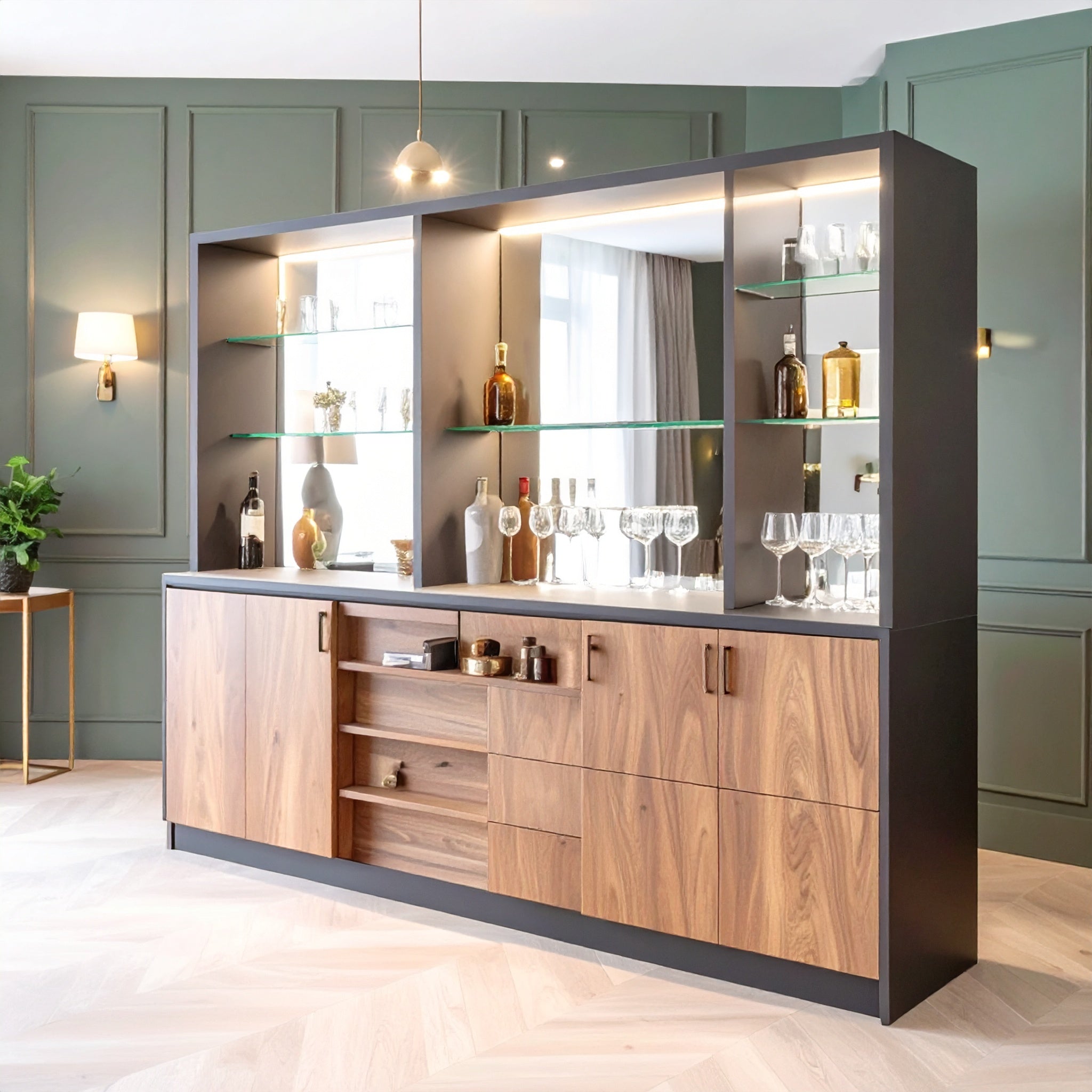 Orion LED Home Bar Cabinet