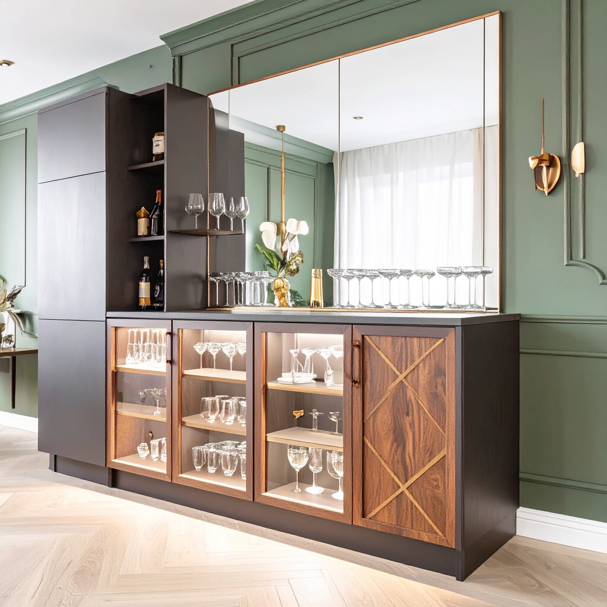 Orion LED Home Bar Cabinet