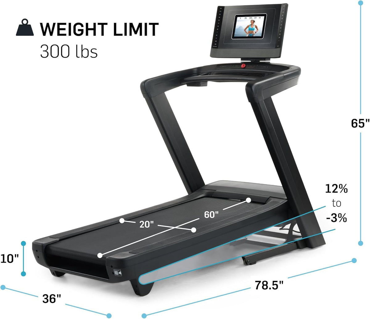 Premium Foldable Treadmills, Incline & Decline, iFit Enabled for Interactive Workouts, Subscription Recommended